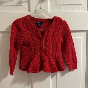 12-18 month GAP baby girls red sweater